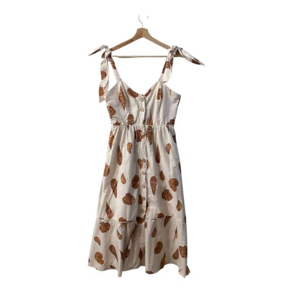 Farm rio leopard sea‎ shell midi dress - Picture 2 of 16
